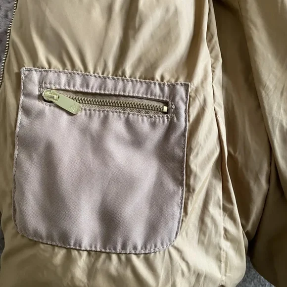 ZARA Beige Camel Down Belted Puffer Jacket/Coat - Size L - Picture 5 of 8